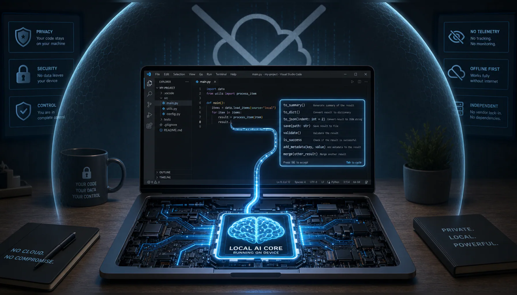 VS Code's GitHub Copilot Chat + LM Studio Local API for Offline Coding